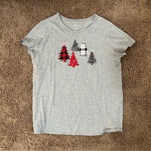 Wonder shop at target sleep top with Christmas trees